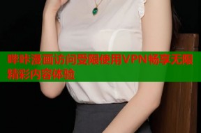 哔咔漫画访问受限使用VPN畅享无限精彩内容体验